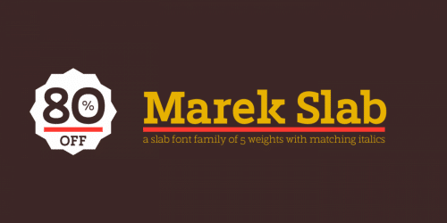 Marek Slab Font Family 6