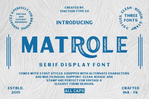Matrole Serif Display Font 1