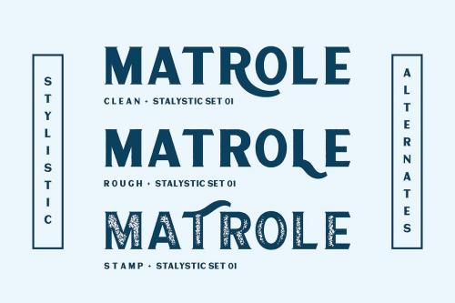 Matrole Serif Display Font 5