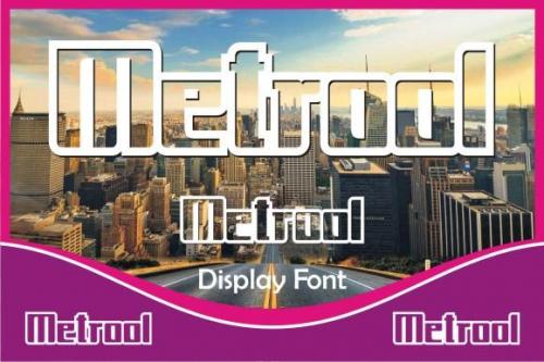 Metrool 3d Outline Font 2