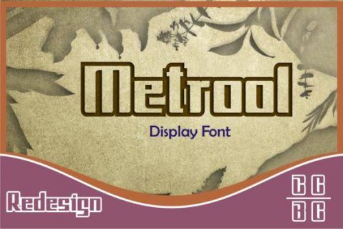 Metrool 3d Outline Font 5