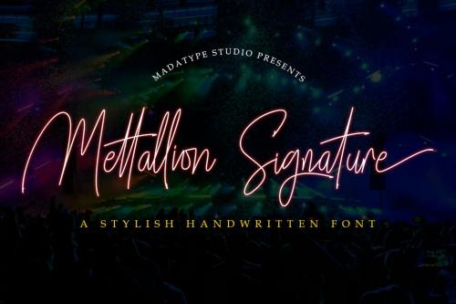 Mettallion Signature Handwritten Font