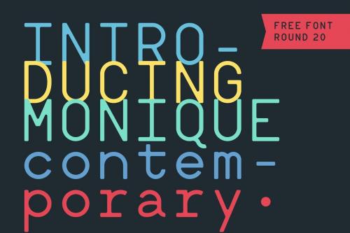 Monique Contemporary Monotype Font 1