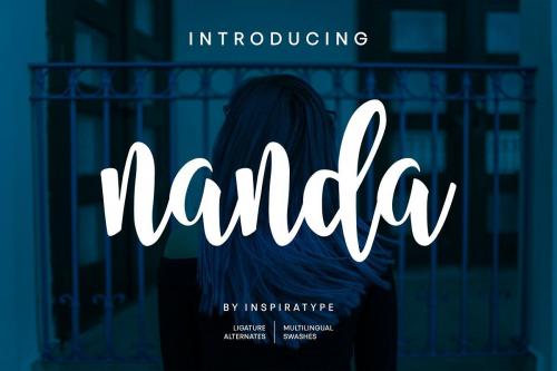 Nanda Script Font 1