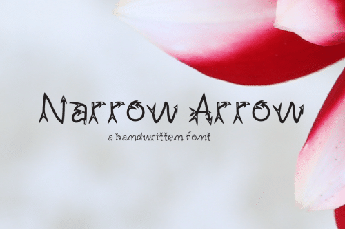 Narrow Arrow Handwritten Font