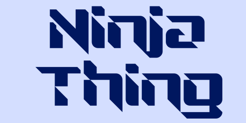 Ninja Thing Font 1
