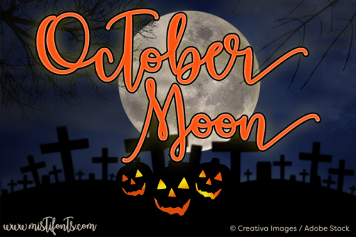 October Moon Font 3