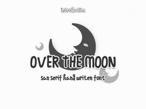 Over The Moon Font 1