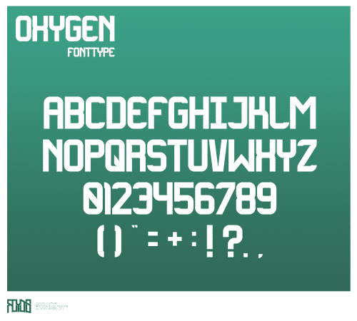 Oxygen Font