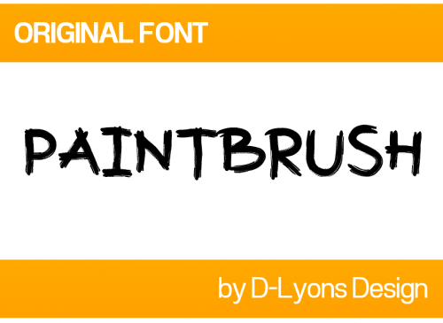Paintbrush Font