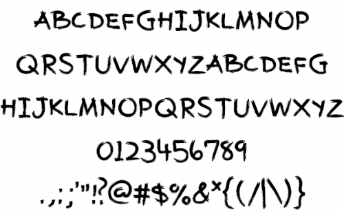 Paintbrush Font 1
