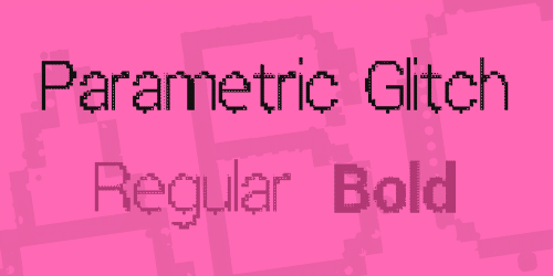 Parametric Glitch Font 1