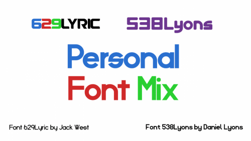 Personal Font Mix Font