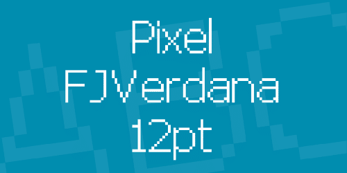 Pixel Fjverdana 12pt Font