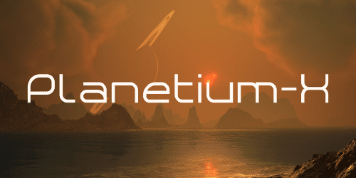 Planetium-X Font 2
