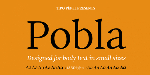 Pobla Font Family 1