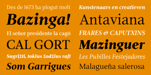 Pobla Font Family 4