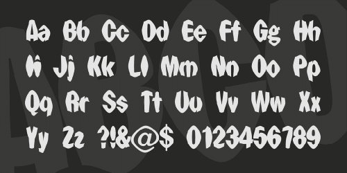 Punch Drunk Font 2