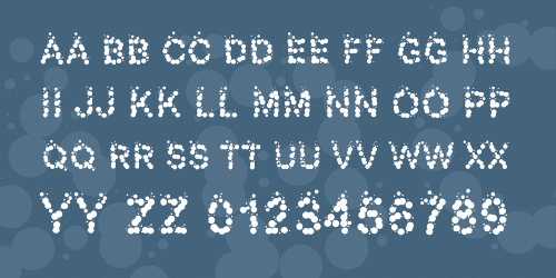 Pw Bubbles Font 2