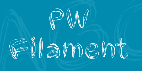 Pw Filament Font
