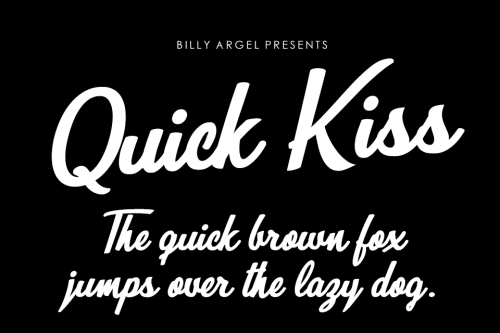Quick Kiss Font 2