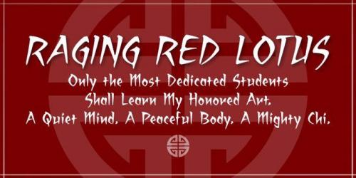 Raging Red Lotus BB Font 1