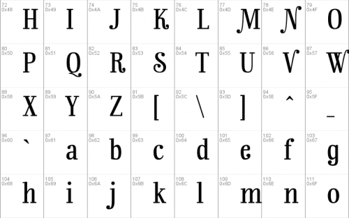 Rainbow Mansion Lining Figures Font 3