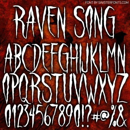Raven Song Font 3