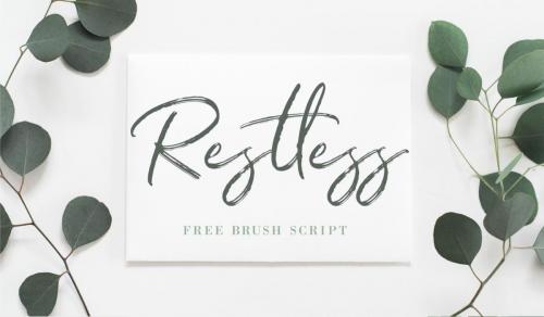 Restless Brush Font 1