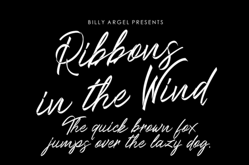 Ribbons In The Wind Font
