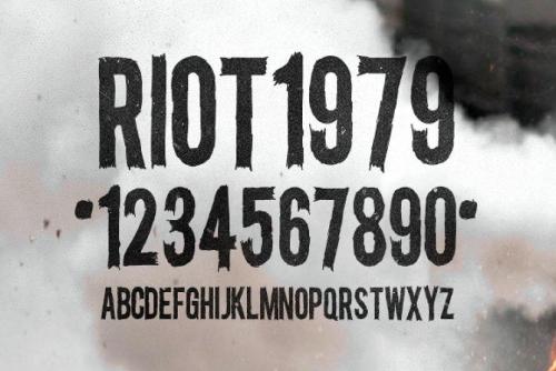Riot Gothic Condensed Font 1