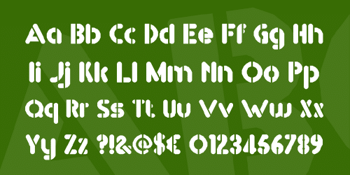 Rm Playtime Stencil Font 3