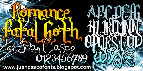 Romance Fatal Goth Font 2