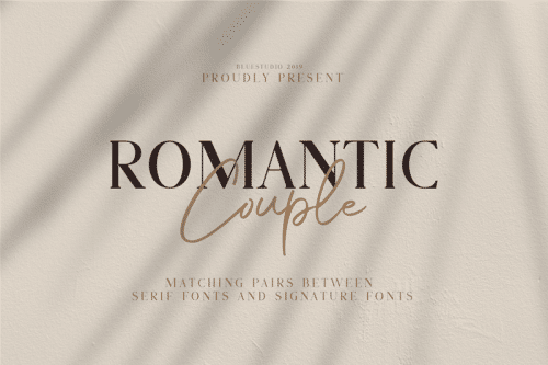 Romantic Couple Script Font