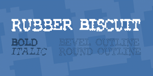 Rubber Biscuit Font
