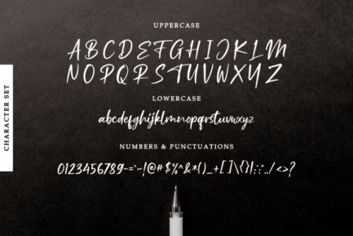 Ruthfully Calligraphy Font 8