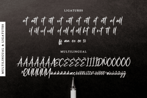 Ruthfully Calligraphy Font 9