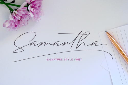 Samantha Signature Font