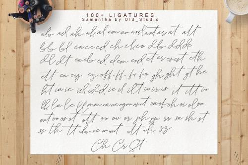 Samantha Signature Font 10