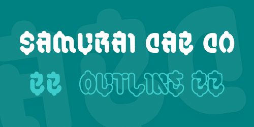 Samurai Cab Co Font Family 1