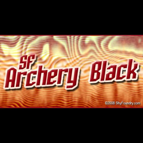 Sf Archery Black Font 3