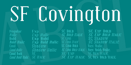 Sf Covington Font
