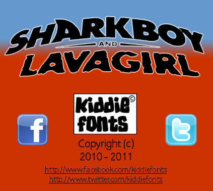 Sharkboy And Lavagirl Font