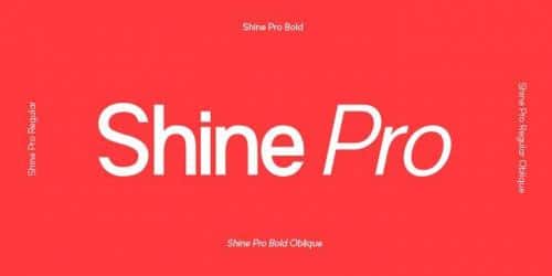 Shine Pro Font Family 1