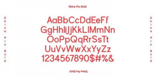 Shine Pro Font Family 3
