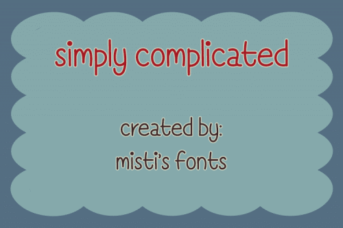 Simply Complicated Font 1