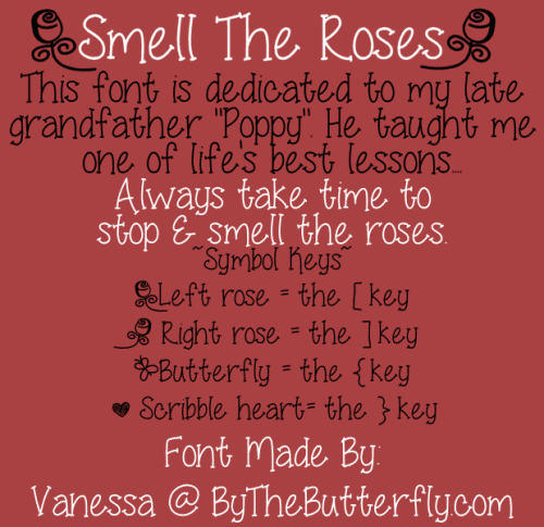 Smell The Roses Font 4
