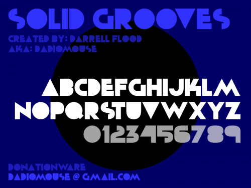 Solid Grooves Font 1