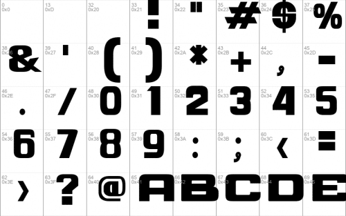 Space Strong Bold Font 1