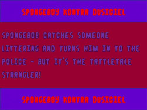 SpongeBob Meets the Strangler Font 2